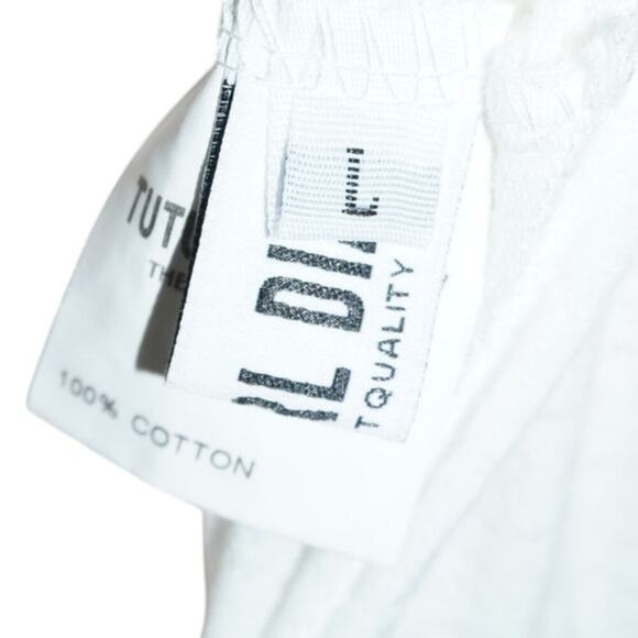 Y2K Barbie Heart Logo Tank Top White Baby Tee 2000s Style Size M - Picture 6 of 7